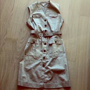 Beautiful Tan Button-down Dress size 4